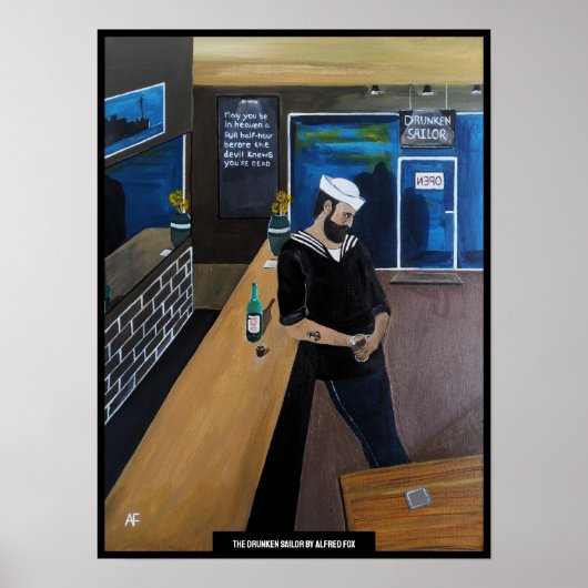 Poster La Peinture du Marin Ivre par Alfred Fox (Devant)