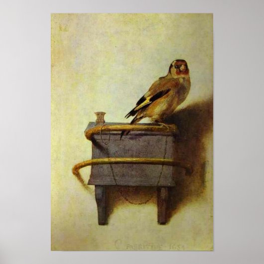Poster La peinture Goldfinch (Devant)