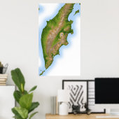 Poster La péninsule du Kamchatka en Russie (Bureau à domicile)