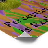 Poster La perception est Affiche-Iris de réalité (Coin)