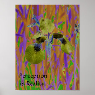 Poster La perception est Affiche-Iris de réalité