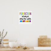 Poster La Perfection Commence Par Des Erreurs (Cuisine)