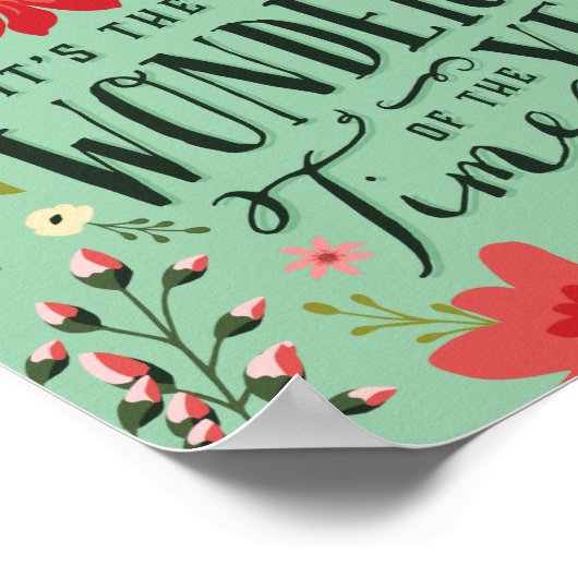 Poster La période la plus merveilleuse de l'année Fête Fl (Coin)