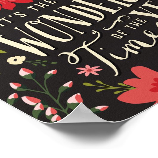 Poster La période la plus merveilleuse de l'année Fête Fl (Coin)