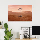 Poster La Persévérance Arrive En Toute Sécurité Sur Mars. (Bureau à domicile)
