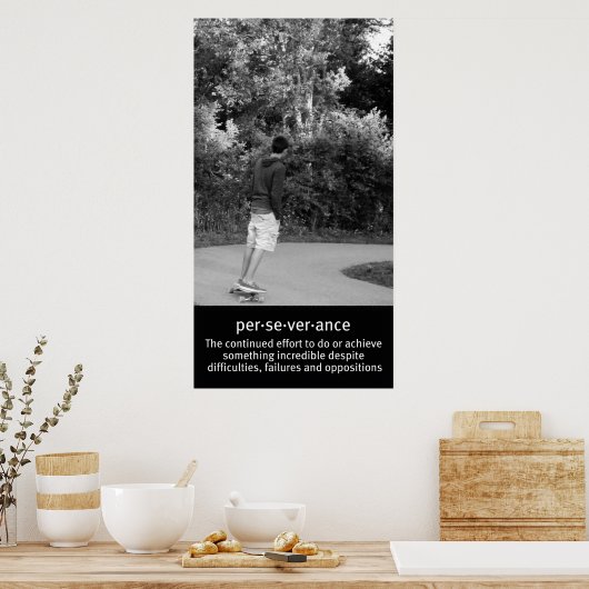 Poster La persévérance sur le long-bord (Cuisine)