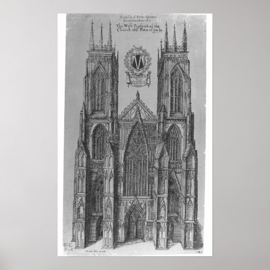 Poster La perspective occidentale de l'église Saint-Pierr (Devant)
