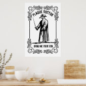 Poster La peste docteur Props Halloween (Cuisine)