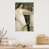 Poster La petite fille blanche : Symphonie en blanc No2.  (Cuisine)