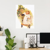 Poster La petite fille de Noël de Maud Humphrey (Bureau à domicile)