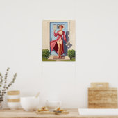 Poster La petite fille du journal du matin (Cuisine)