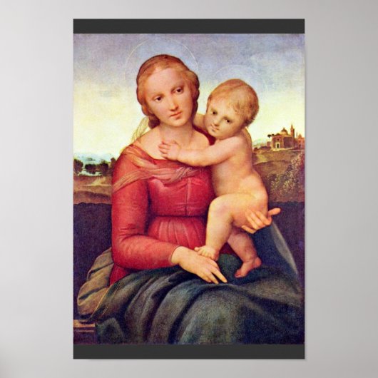 Poster La Petite Madonna À La Poupée Par Raffael (Devant)