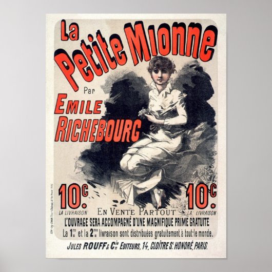 Poster La Petite Mionne Publicité Vintage française (Devant)