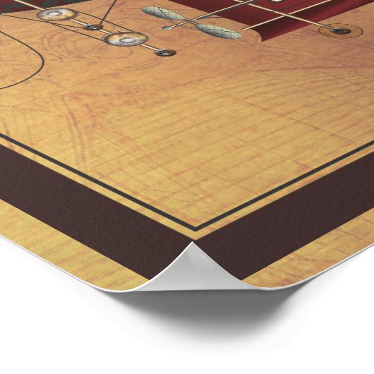 Poster La Petite Rouge Steampunk de l'Aéronef (Coin)