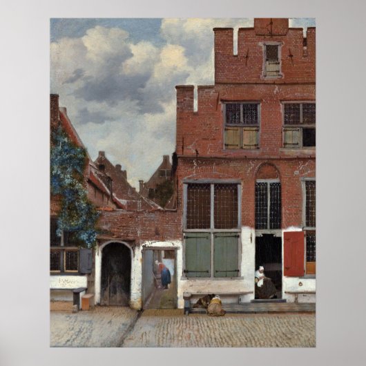 Poster La petite rue de Johannes Vermeer (Devant)
