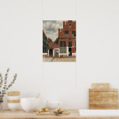 Poster La petite rue de Johannes Vermeer (Cuisine)
