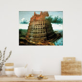 Poster La "petite" tour de Babel de Pieter Bruegel (Cuisine)
