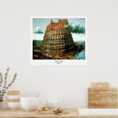 Poster La "petite" tour de Babel de Pieter Bruegel (Cuisine)