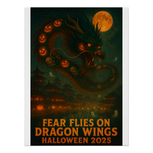 Poster La peur des mouches sur les ailes du dragon - Hall