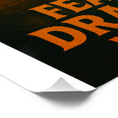 Poster La peur des mouches sur les ailes du dragon - Hall (Coin)