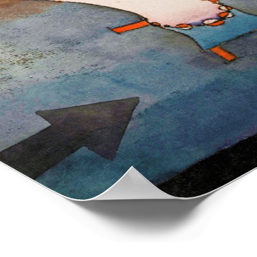 Poster La peur d'une fille, Klee (Coin)