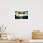 Poster "La peur ne correspond pas" Motivation Affirmation (Cuisine)