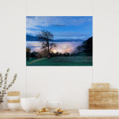 Poster La photo du paysage nocturne du Liechtenstein (Cuisine)