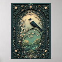 La Pie-grièche | Art forestier de jour printanier
