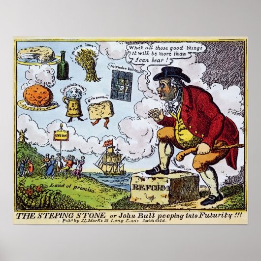 Poster La Pierre à Pas, John Bull jetant un oeil dans (Devant)