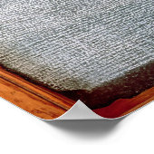 Poster La Pierre de Rosetta, du fort St Julien, (Coin)