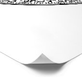 Poster La Pierre du Soleil aztèque, dessin circulaire (Coin)