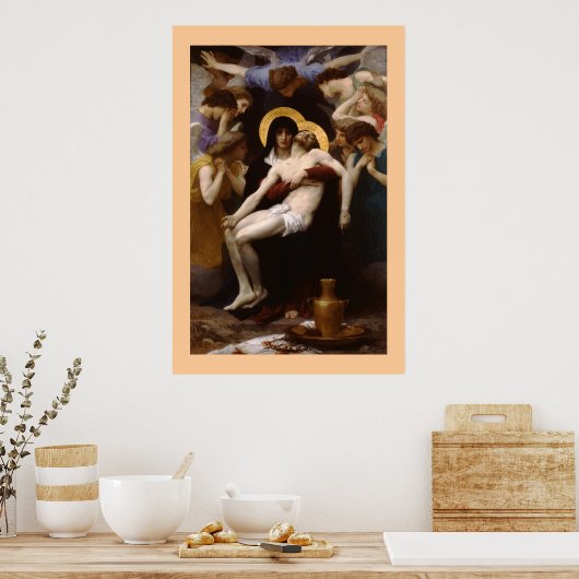 Poster La Pieta de Bouguereau (Cuisine)