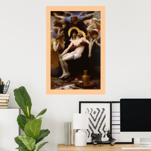 Poster La Pieta de Bouguereau (Bureau à domicile)