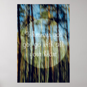 Poster La pinède ensoleillée