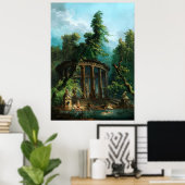 Poster La piscine by Hubert Robert (Bureau à domicile)