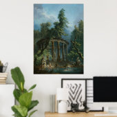 Poster La piscine - Hubert Robert (Bureau à domicile)