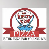 Poster La pizza Krusty Krab (Devant)