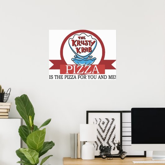 Poster La pizza Krusty Krab (Bureau à domicile)