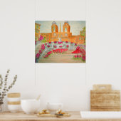 Poster La Place d'Espagne à Rome (Cuisine)