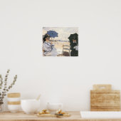 Poster La plage à Trouville, 1870 Claude Monet (Cuisine)