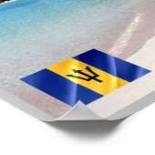 Poster La plage - Barbade - (Coin)