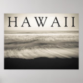 Poster La plage de Big Island Hawaï (Devant)