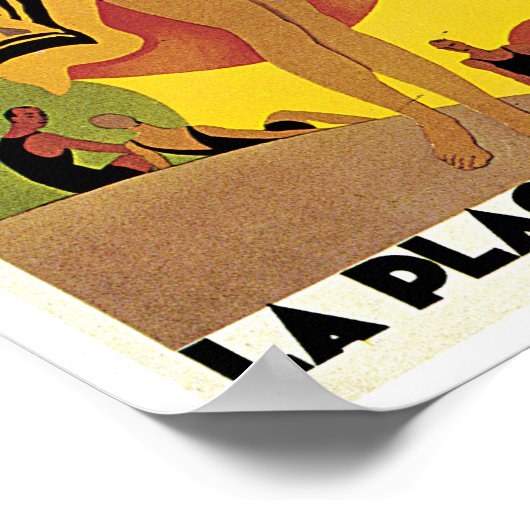 Poster La Plage de Calvi, Corse (Coin)