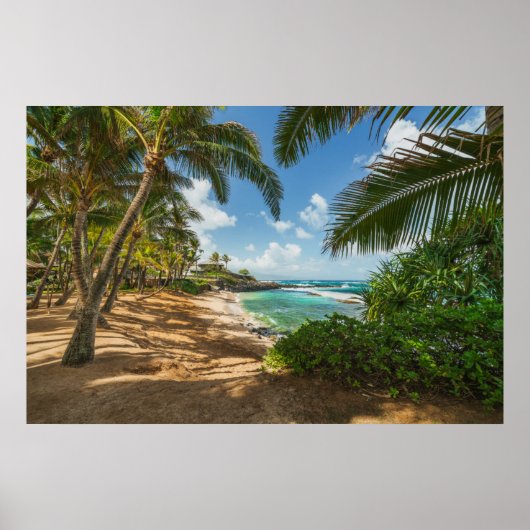 Poster La plage de Kuau Cove | Maui, Hawaii (Devant)
