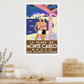 Poster La Plage de Monte Carlo (Cuisine)