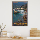 Poster La plage de Monterosso (Cuisine)