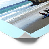 Poster La plage de Newquay à Cornwall (Coin)
