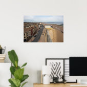 Poster La plage de Redcar depuis le Beacon (Bureau à domicile)
