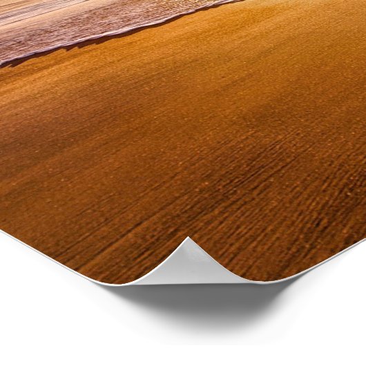 Poster La plage de soleil de l'océan Pacifique (Coin)