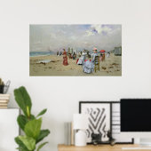 Poster La Plage de Trouville (Bureau à domicile)